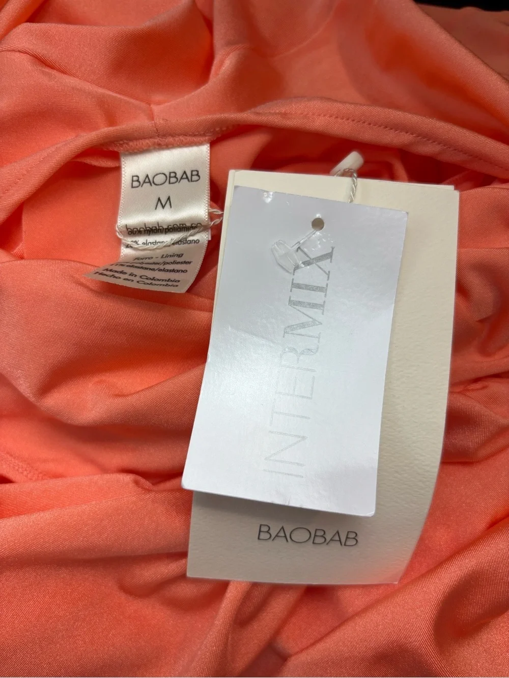 BAOBAB Mia Mini Dress in Coral Size Medium NWT